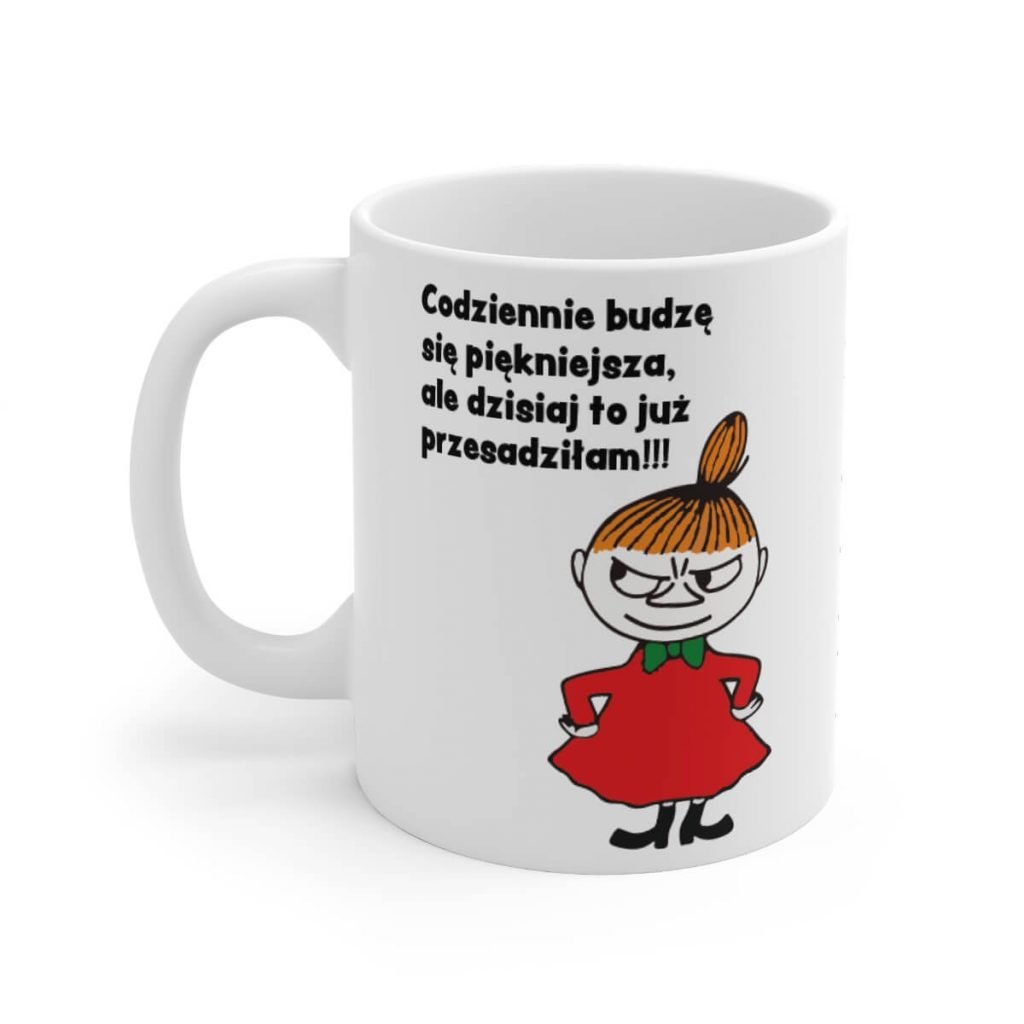 Magic Mug with Little My is a wonderful personalised mug for a woman, a mug for a girlfriend, I wake up more beautiful every day. Little My mug, magic mug, Little My mug, mug for a woman, personalised mug with Little My, Little My, Moomin, magic mug.