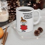 Magic mug with Little My is a wonderful personalised mug for a woman or girl. I wake up more beautiful every day. Little My mug, magic mug, Little My mug, mug for a woman, personalised Little My mug, Little My, Moomin, magic mug.